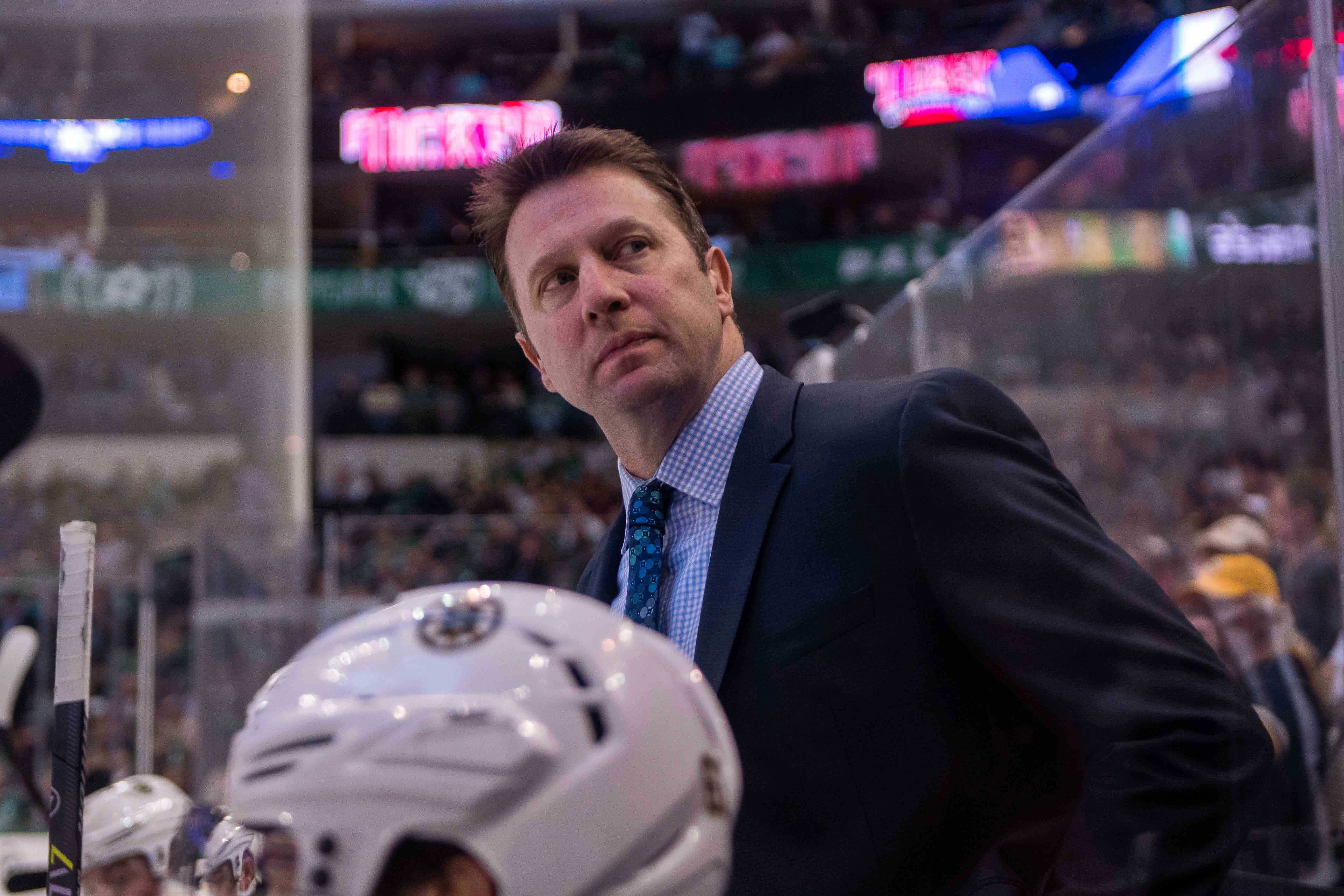 Boston Bruins interim HC Joe Sacco makes feelings known about Jim Montgomery’s firing