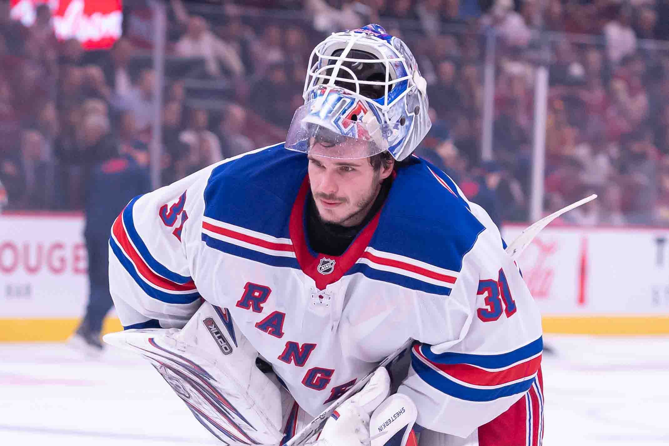 Macklin Celebrini foiling Igor Shesterkin’s goalie goal attempt elicits five-word response from Rangers netminder