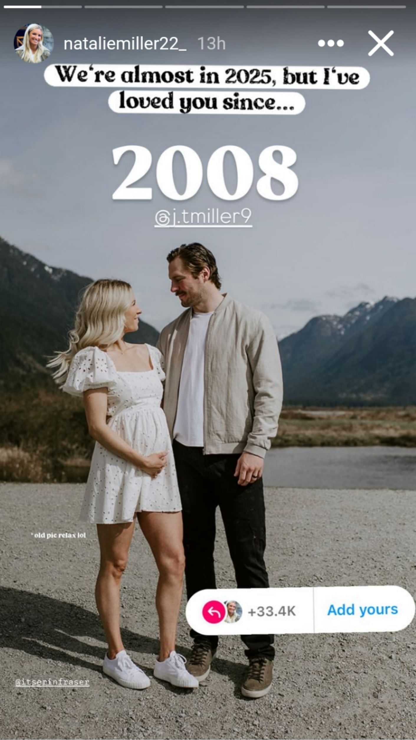 J.T. Miller’s wife Natalie hilariously wards off pregnancy rumors stemming from adorable throwback pic with hubby-Picture2