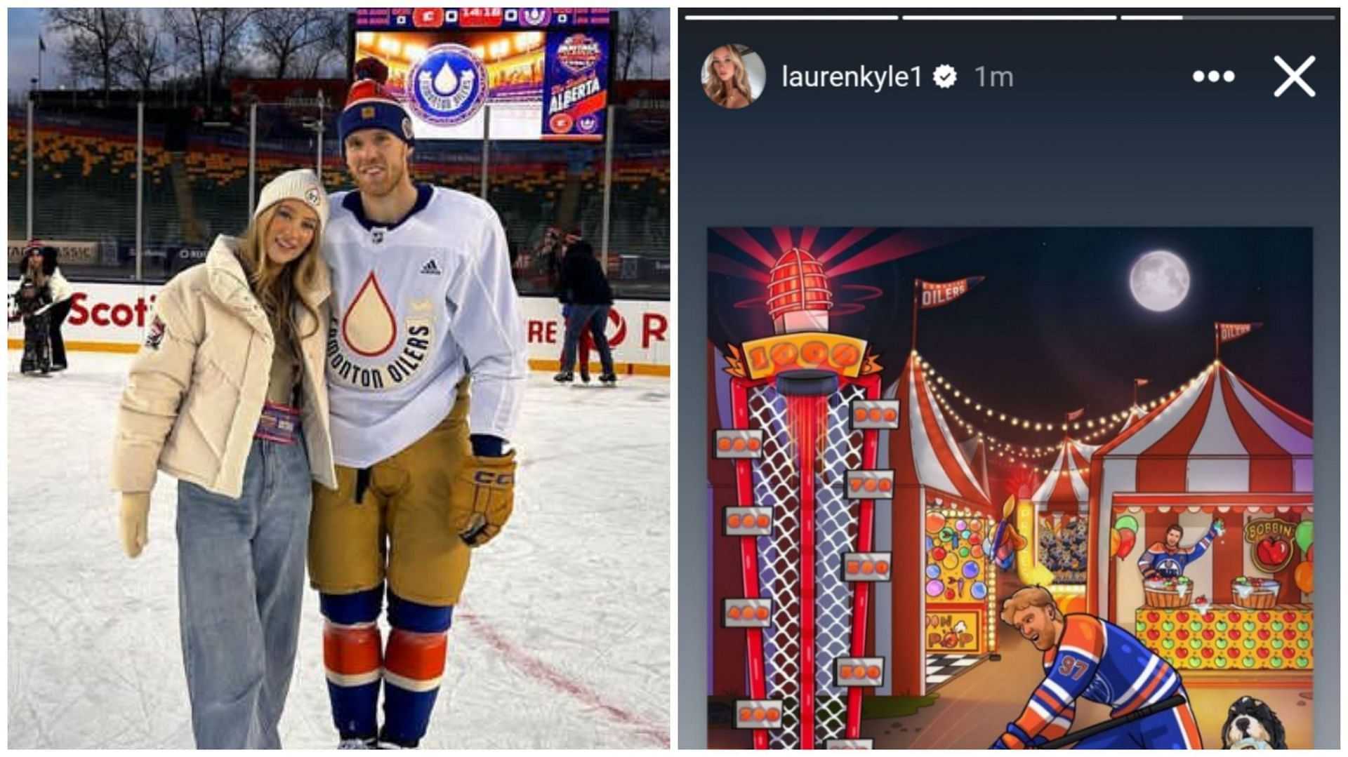Connor McDavid’s 1000-point milestone elicits heartfelt reaction from wife Lauren Kyle-Picture1
