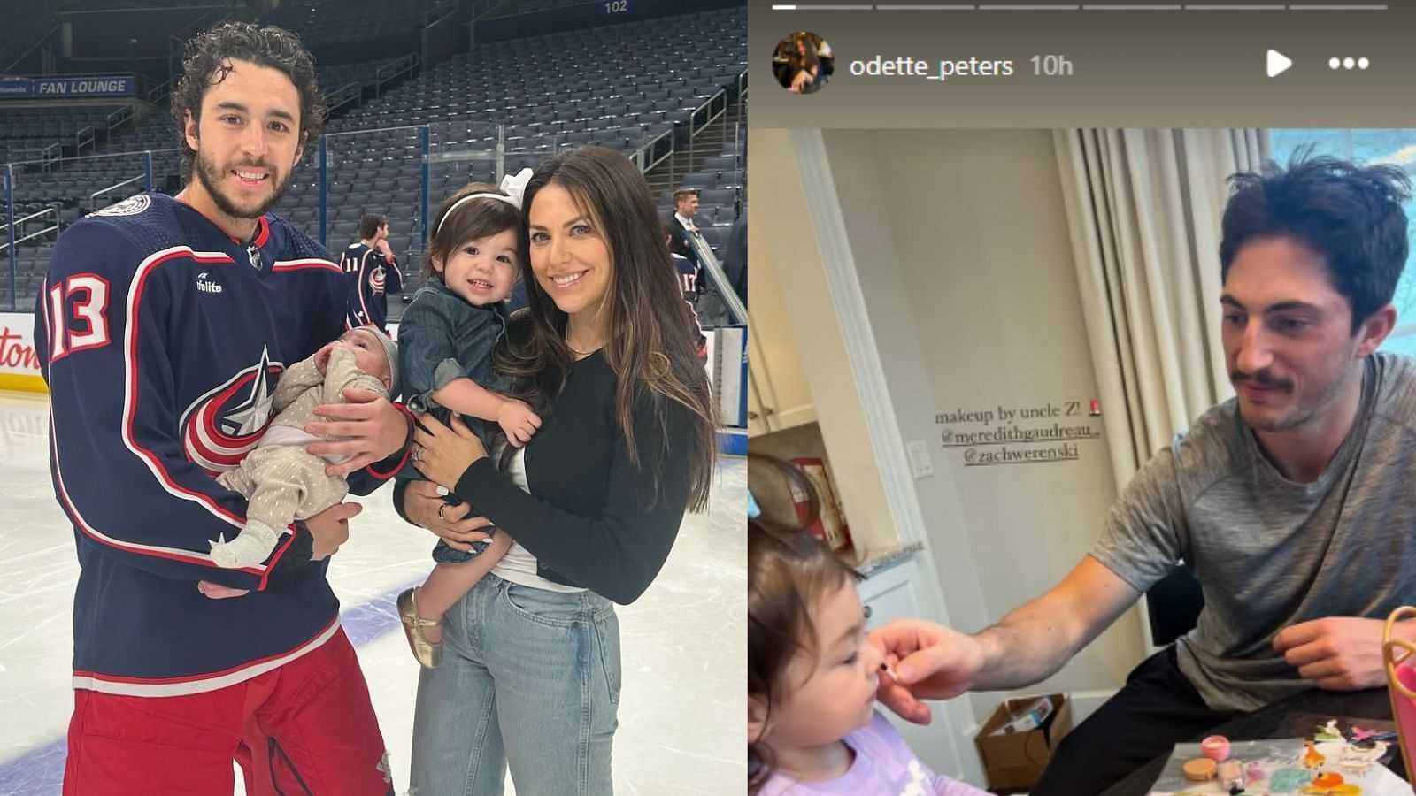 Johnny Gaudreau’s wife Meredith shares 3-word reaction for daughter Noa’s makeup session with ‘uncle’ Zach Werenski-Picture1