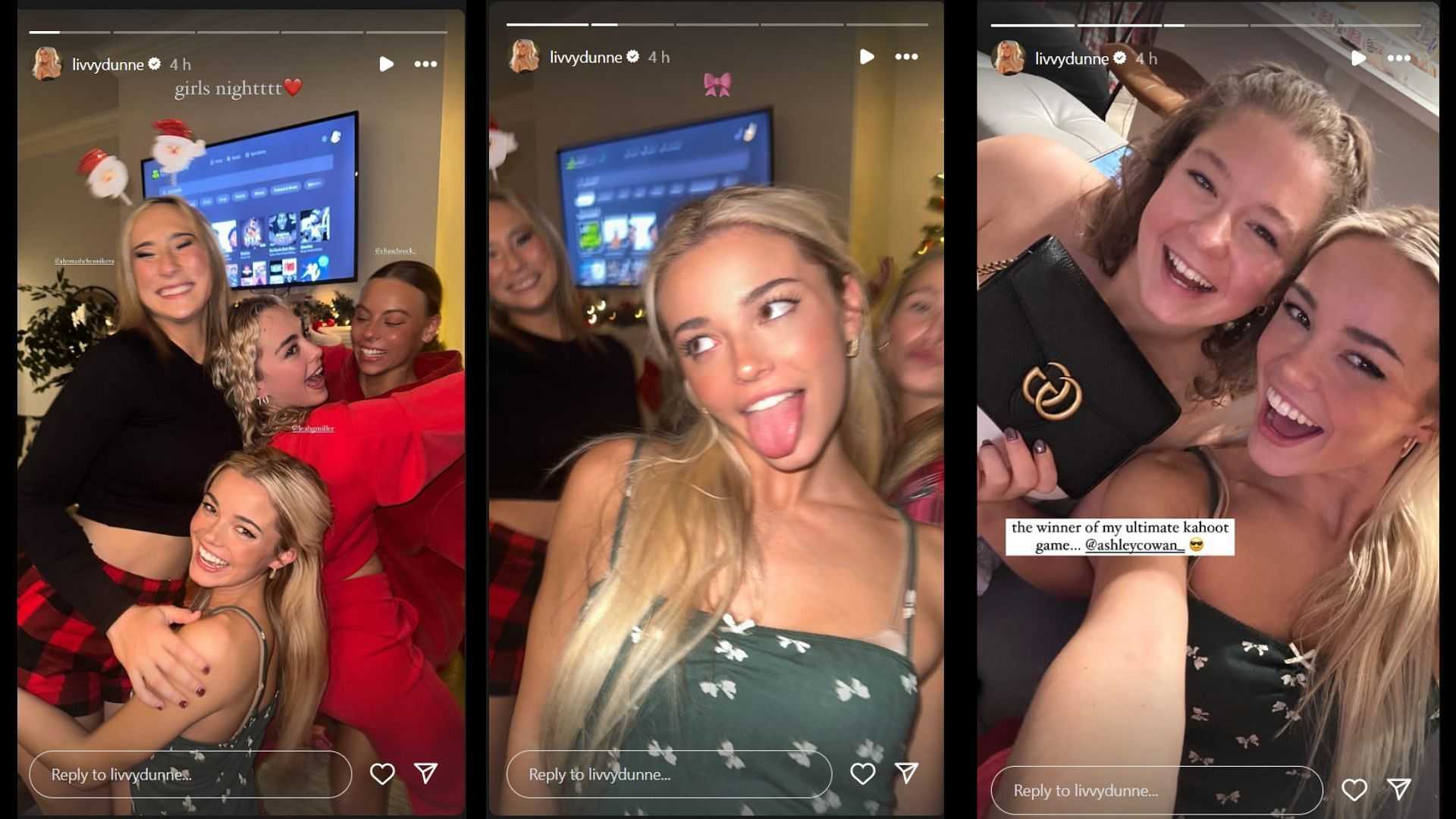 In Photos: Paul Skenes’ girlfriend Olivia Dunne dons red co-ed set for fun-filled pre-Christmas party-Picture2