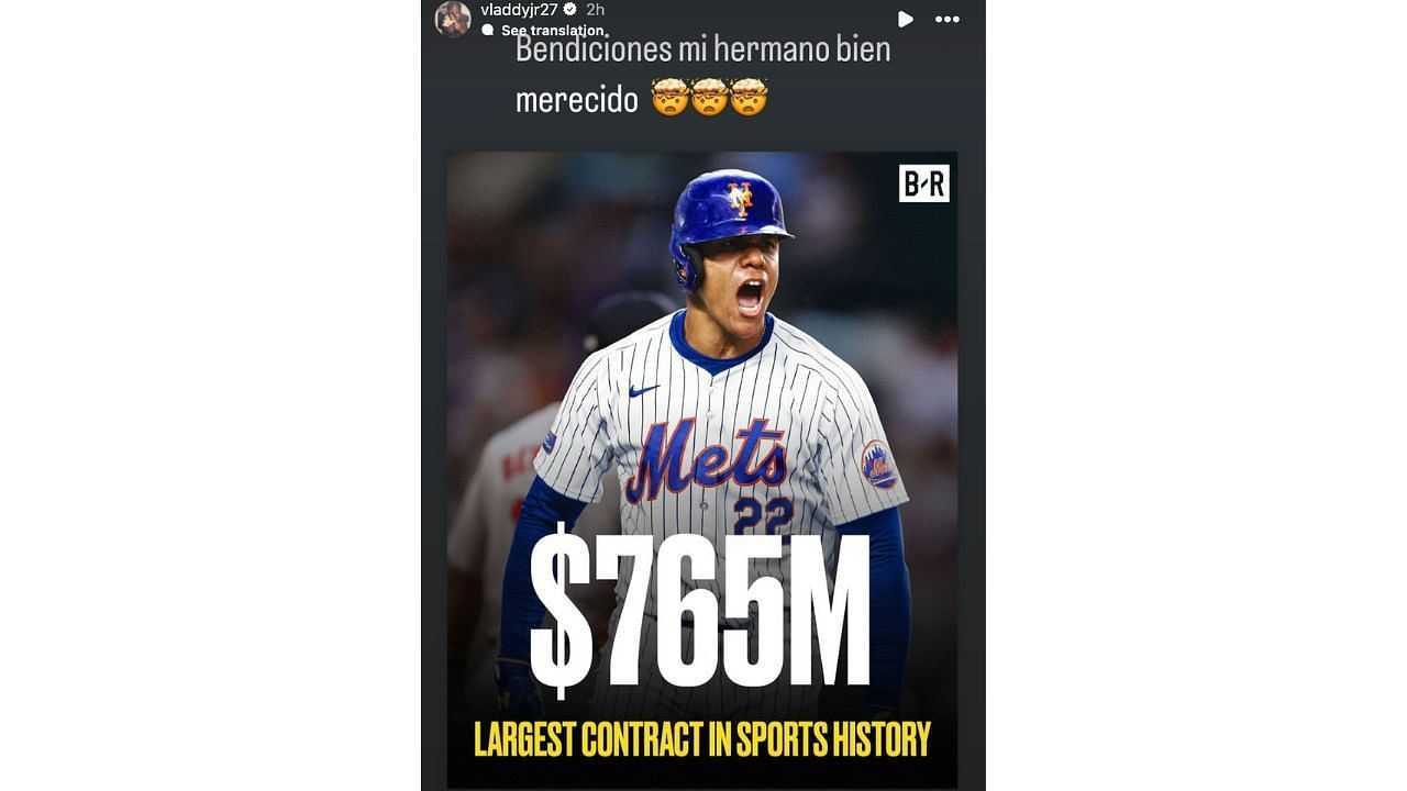Blue Jays star Vladimir Guerrero Jr. hypes up Juan Soto after record-smashing $765 million deal with the Mets-Picture2