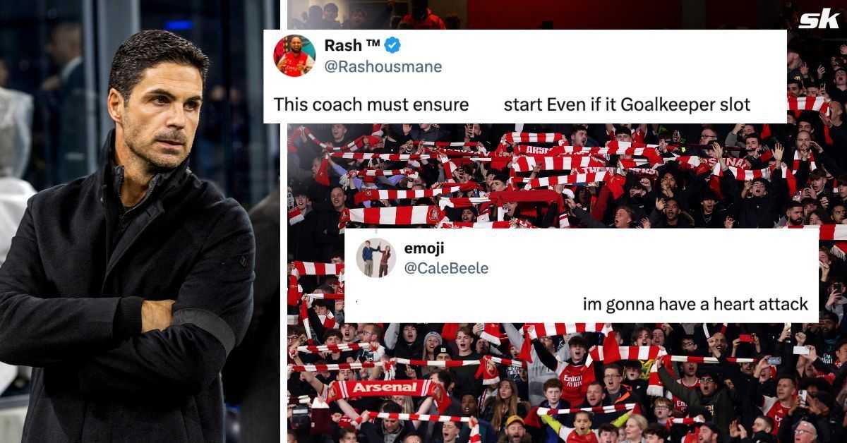 “I’m gonna have a heart attack”, “It’s so over” – Arsenal fans worried about Crystal Palace clash as Arteta names 25-year-old star in different role