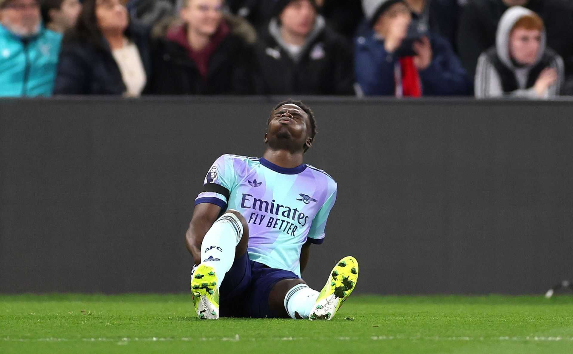 Arsenal learn potential Bukayo Saka return date following injury blow against Crystal Palace: Reports