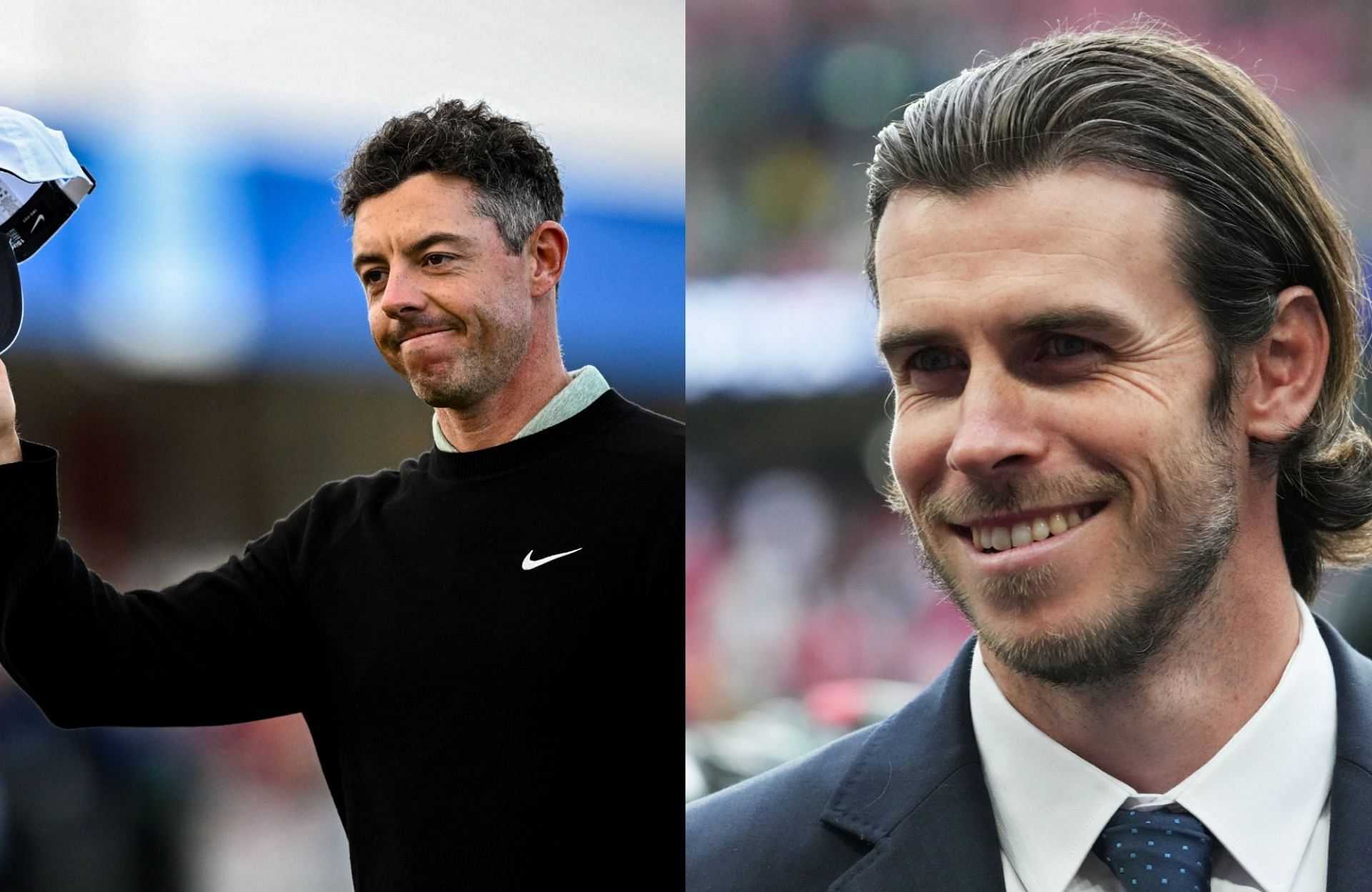 Rory McIlroy and Gareth Bale take on drone challenge as they try to “hit it out of the sky” with a golf ball