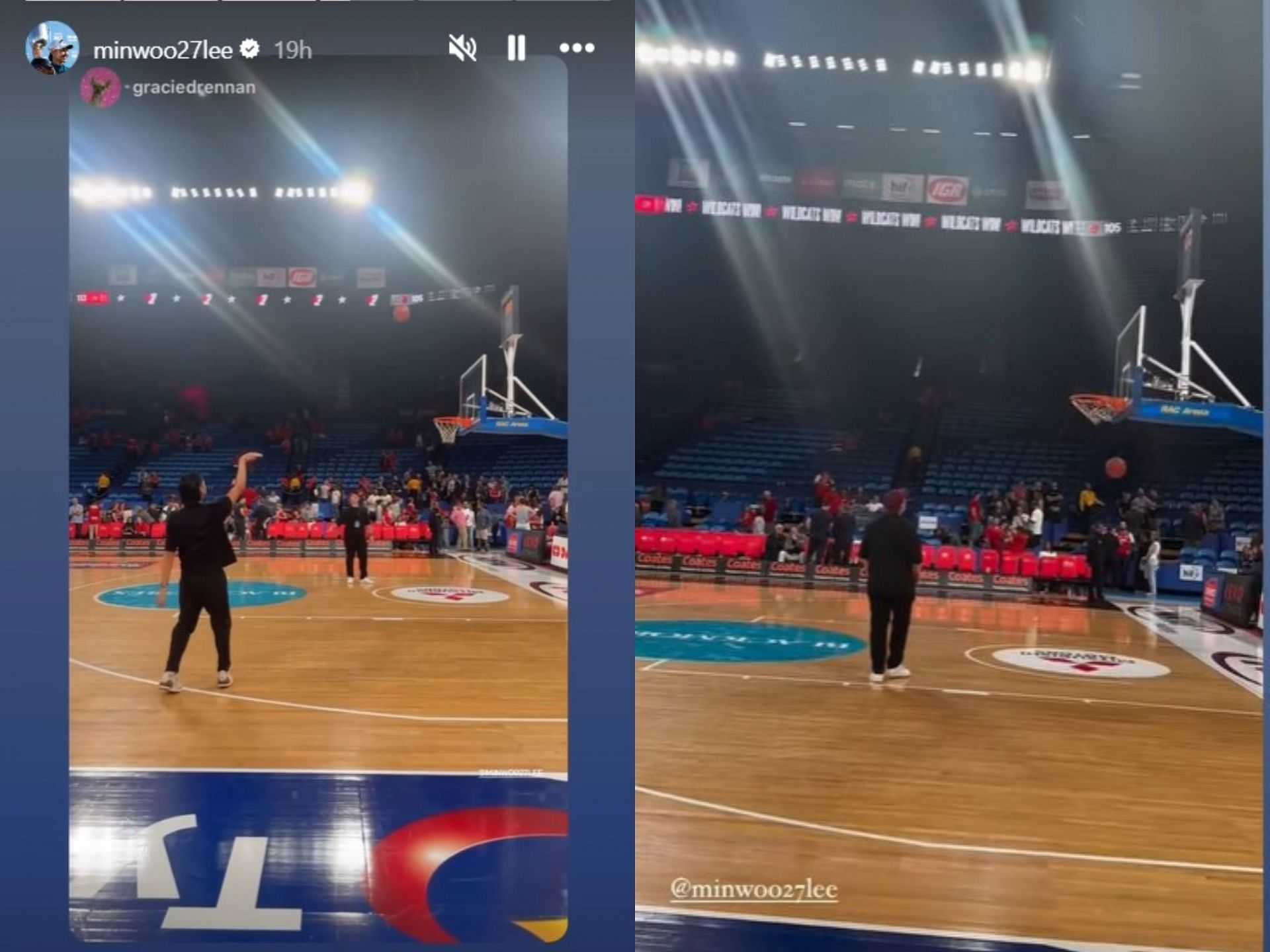 Min Woo Lee showcases his basketball skill, makes a perfect half-court shot-Picture2