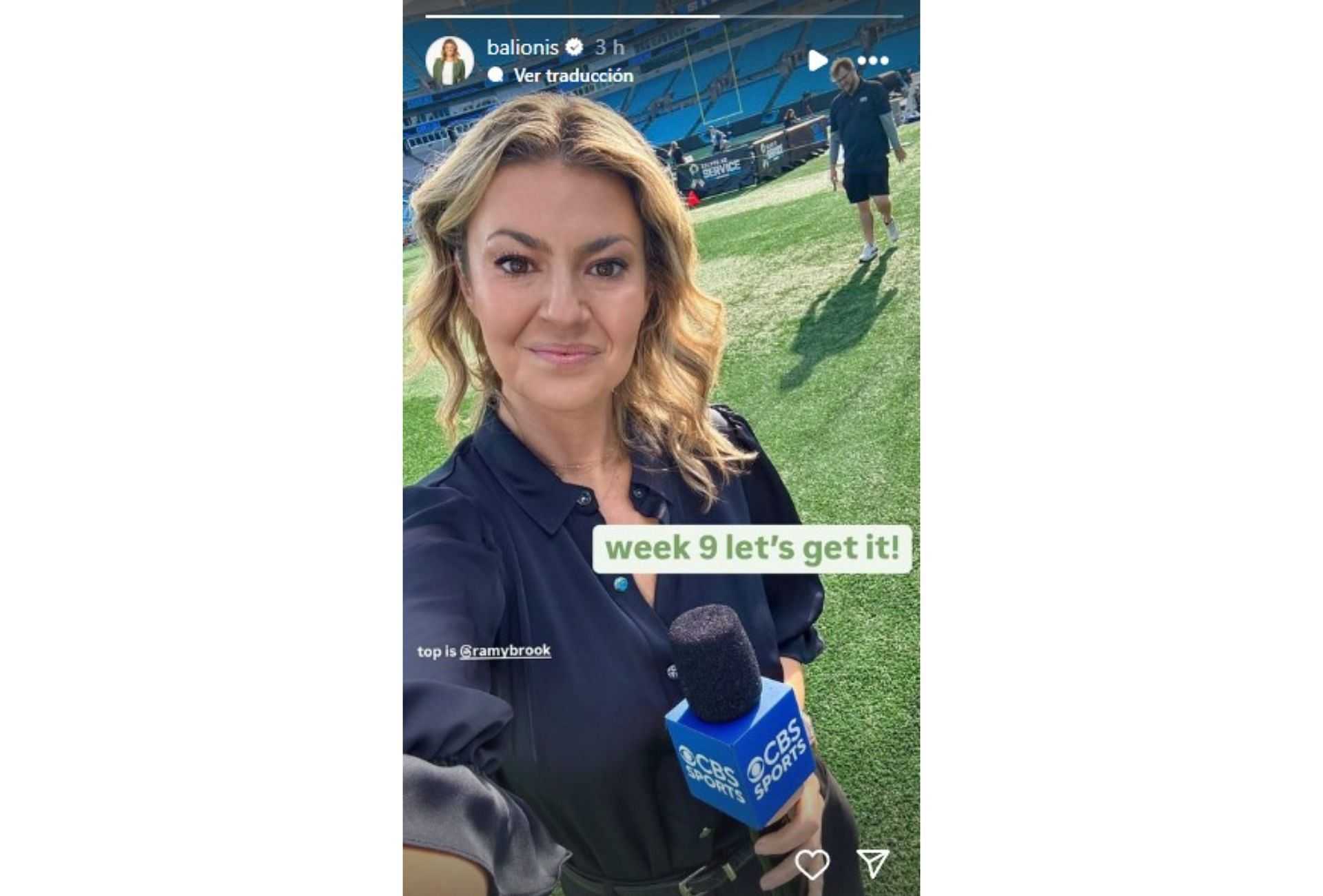 Amanda Balionis gives week-9 update from her new job after exiting her golf role-Picture2