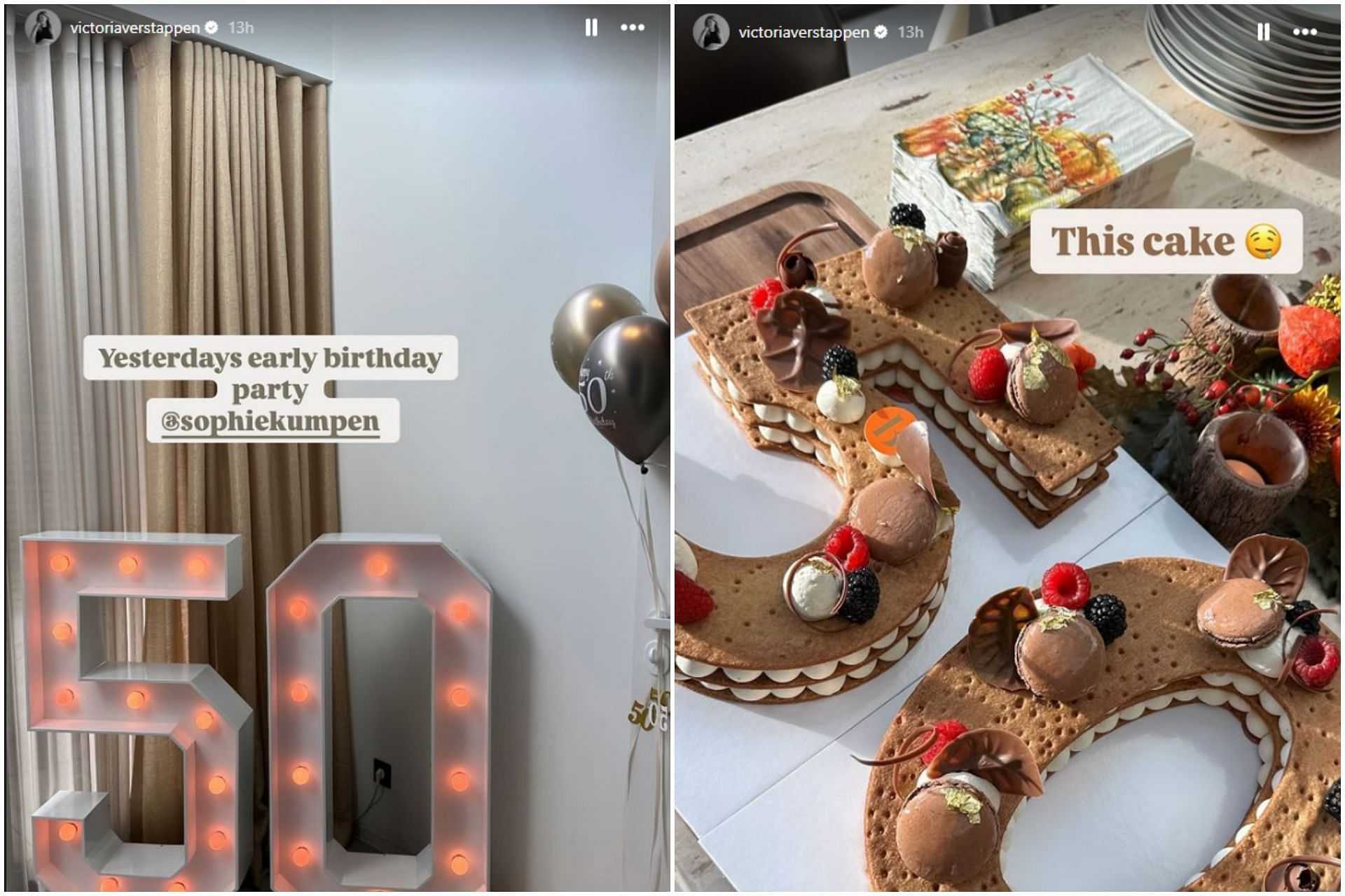 Max Verstappen’s sister shares pictures on social media celebrating their mother’s 50th birthday-Picture2