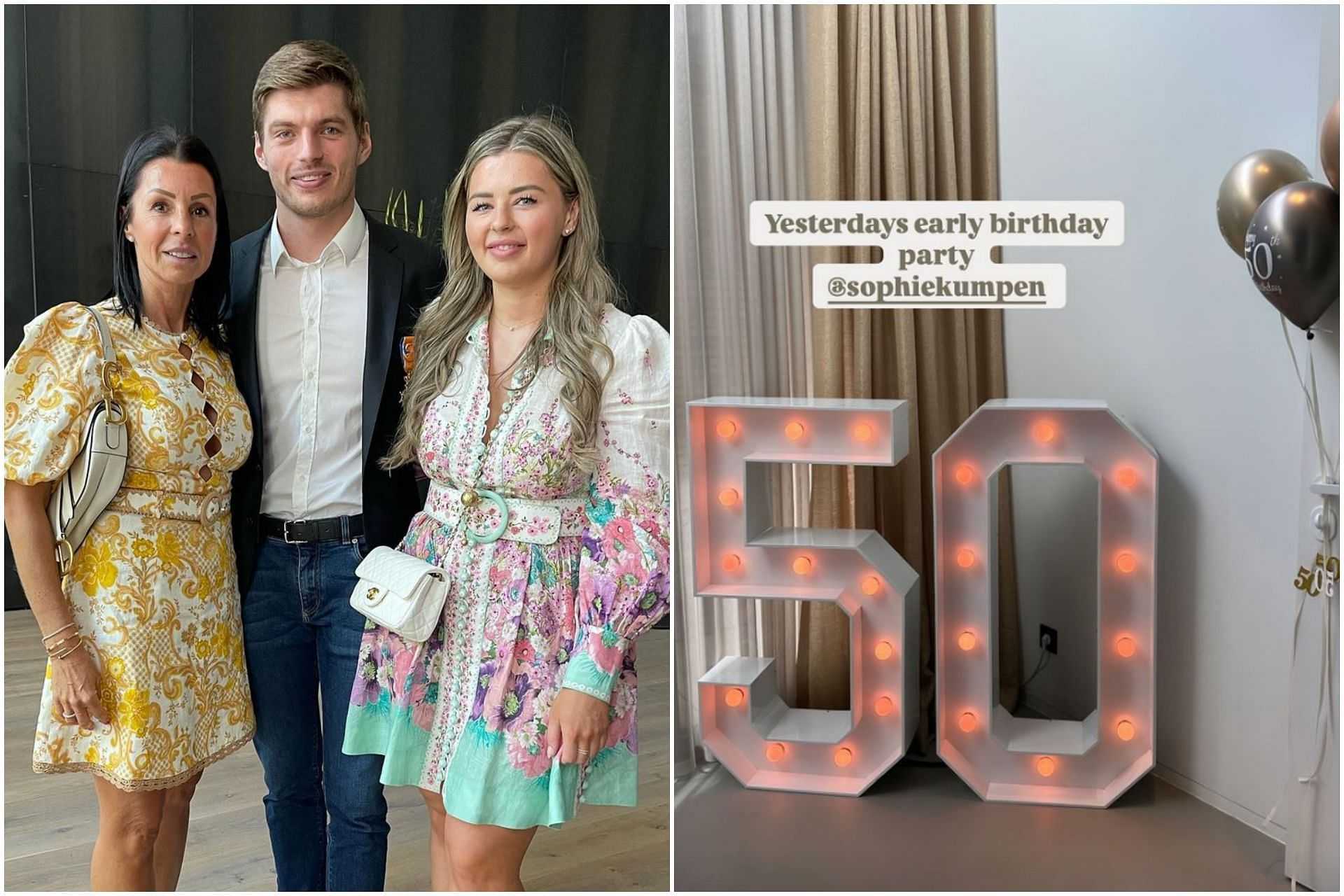 Max Verstappen’s sister shares pictures on social media celebrating their mother’s 50th birthday-Picture1